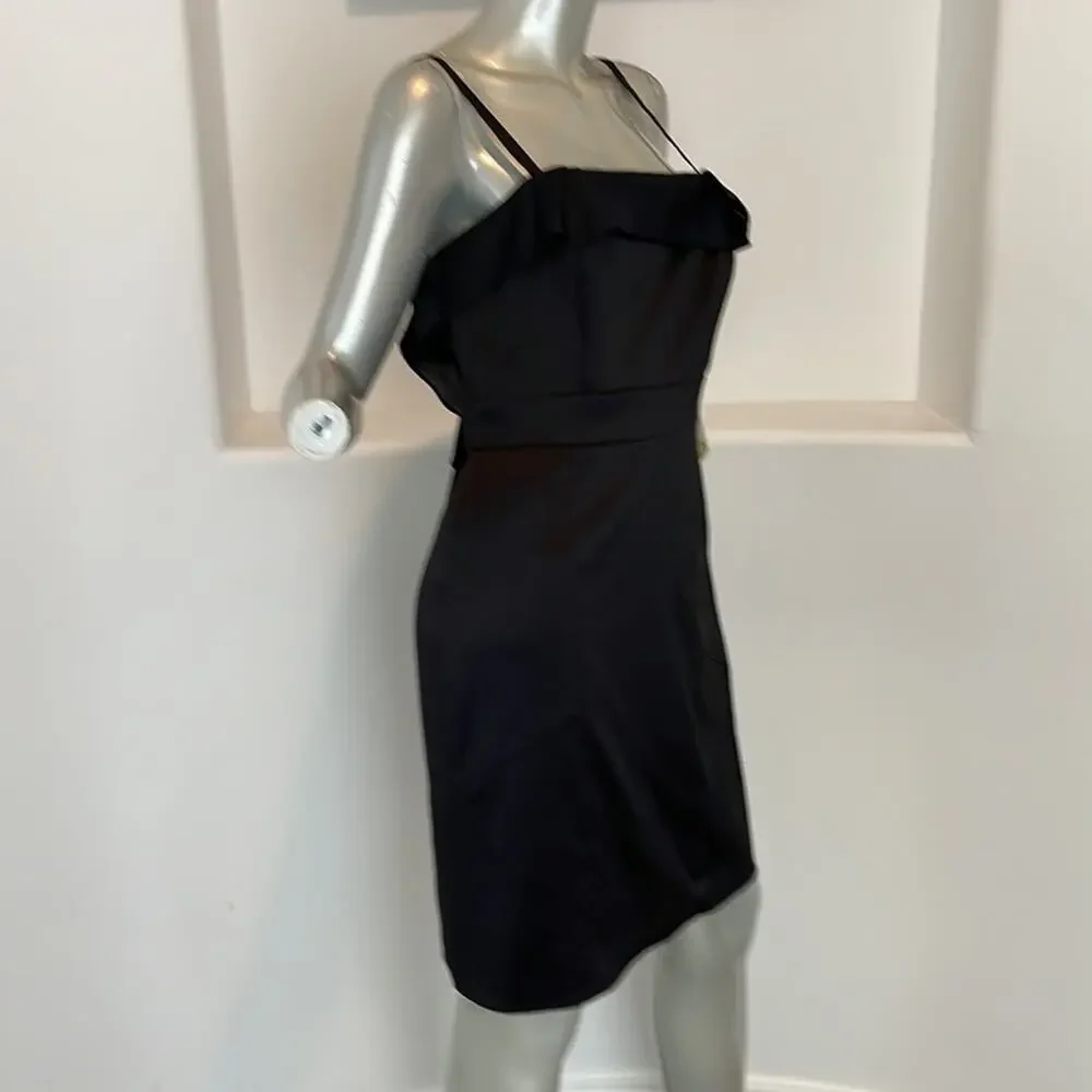 BCBG Paris Spaghetti Strap Litlle Black Dress Size 10